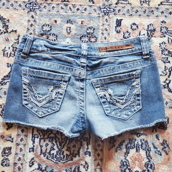 STANDARDS & PRACTICES distressed denim shorts 25 - Picture 6 of 7